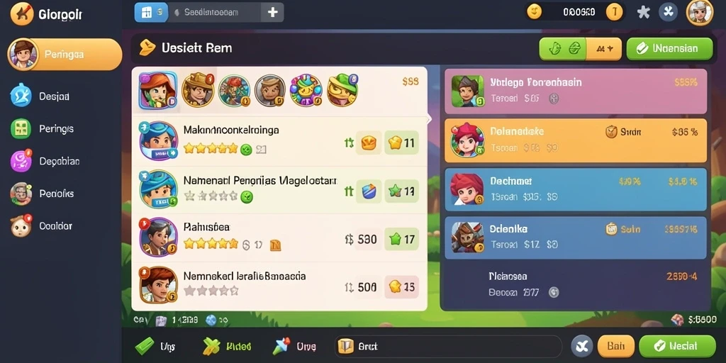 Tangkapan layar dari tema slot petualangan yang menarik.