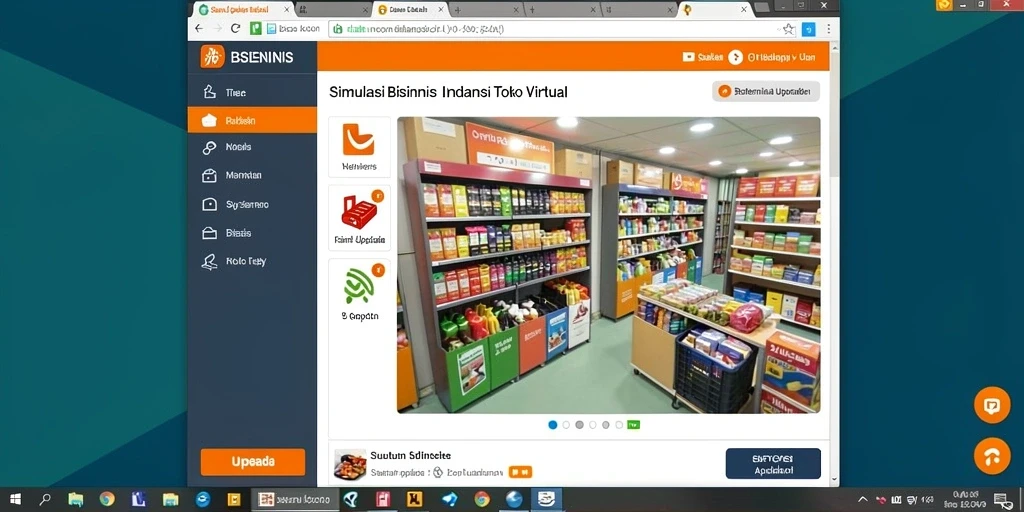 Tampilan antarmuka yang menarik untuk pengalaman bermain.