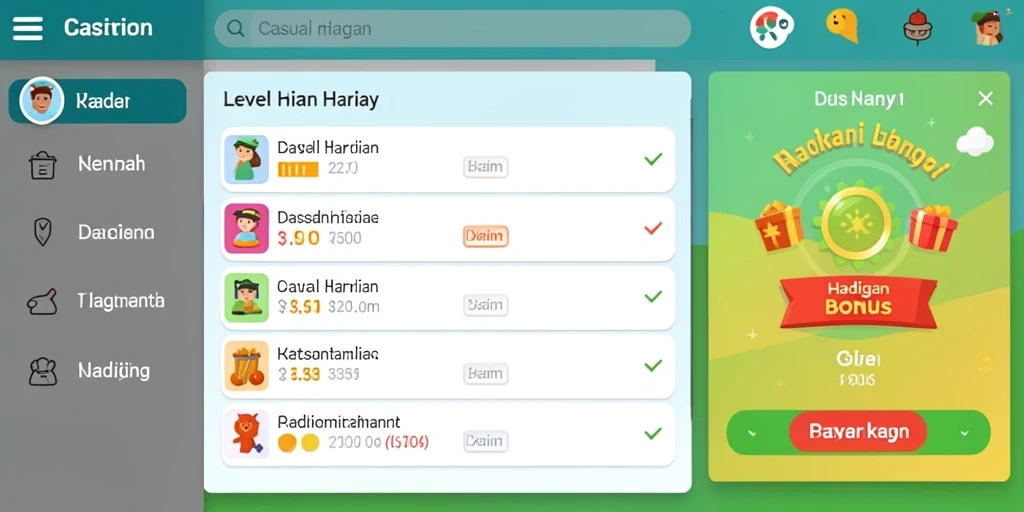 Tampilan antarmuka pengguna yang menarik dan interaktif.